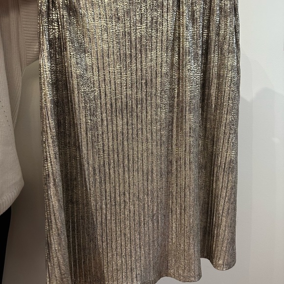 Metallic Accordion Skirt - Size 10 - Picture 3 of 11